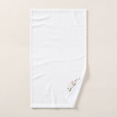 Lettre Initiale O Plus Design Floral Ensemble De S (Serviette à main)