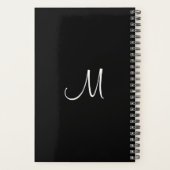 Lettre initiale personnalisée Élégant Monogramme m (Dos)