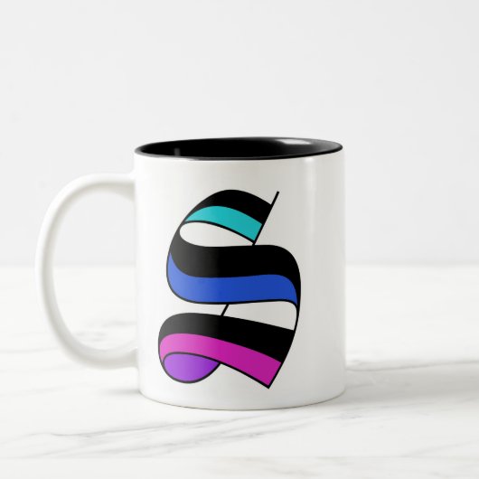 Lettre initiale personnalisée S Mug (Gauche)