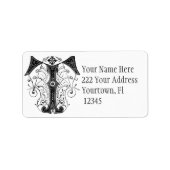 Lettre initiale T Étiquette de adresse (Devant)