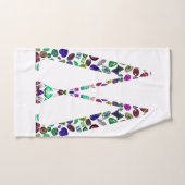 Lettre initiale W Gemstone Design (Serviette à main)