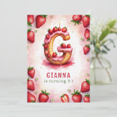 LETTRE Invitation D'ANNIVERSAIRE DE Fraise G Gâtea (Debout devant)