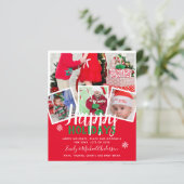 Lettre Invitation de la carte de Noël Collage de p (Debout devant)