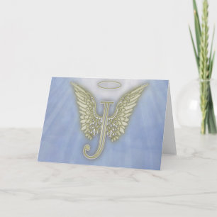 Lettre J Angel Monogramme
