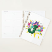 Lettre J Monogramme de Célébration avec Ballons (Devant avec enveloppe)
