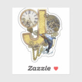 Lettre J Sticker personnalisation Anniversaire (Feuille)