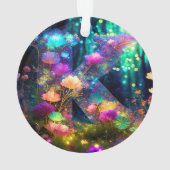 Lettre K florale brillante (dos)