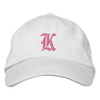 Lettre K Monogramme Casquette brodé