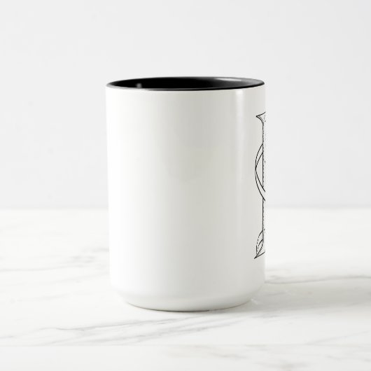 Lettre K Paraphe Mug (Centre)