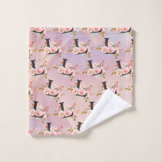 Lettre L (Gant de toilette)