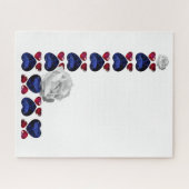 Lettre L faite avec Gemstones Nom Puzzle (Horizontal)