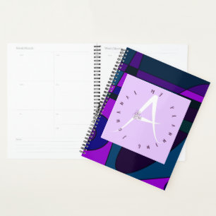 Lettre Lilac A Surf Indigo