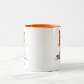 Lettre M Chat Alphabet Monogramme Café Mug (Centre)
