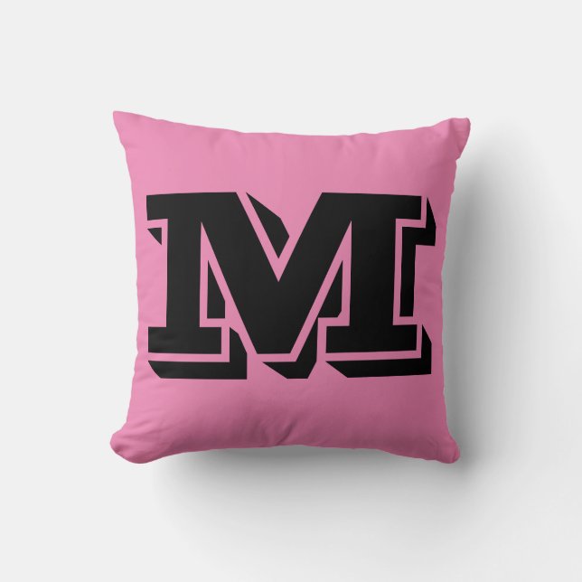 LETTRE M MONOGRAM COUSSIN ROSE (Recto)