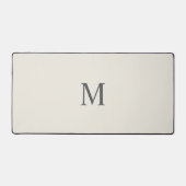 Lettre M Monogramme Minimaliste Beige (Recto)