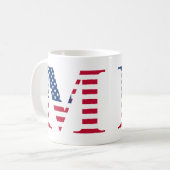 Lettre M Mug patriotique (Devant gauche)