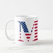 Lettre M Mug patriotique (Gauche)