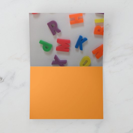 Lettre Magnet carte d'anniversaire (Intérieur)