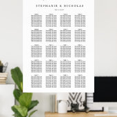 Lettre main Chic Mariage Tableau de siège (Bureau à domicile)