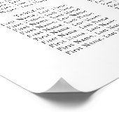 Lettre main Chic Mariage Tableau de siège (Coin)