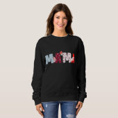 Lettre Mama Patchwork Sweatshirt - Coeur mignon (Devant entier)