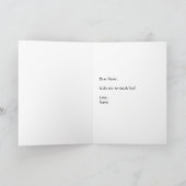 Lettre Merci de jardin d'enfants Carte de voeux pl (Intérieur)