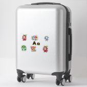 Lettre mignonne A Stickers À Thème - Amusants & Co (Sur valise)
