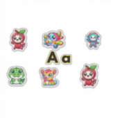 Lettre mignonne A Stickers À Thème - Amusants & Co (Devant)