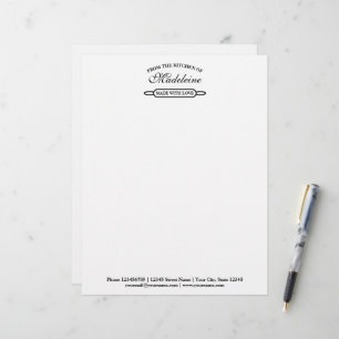 Lettre Modèle à en-tête de la plaque à broche à rouleaux 