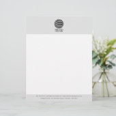 Lettre Modèle en-tête de logo professionnel personnalisé (Debout devant)