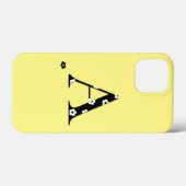 LETTRE MODÈLE FLEURI UN coque iphone Coque-Mate (Verso (horizontal))