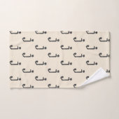 LETTRE MONGRAPHIQUE NOUVELLE Typographie (Serviette à main)