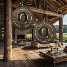 Lettre Monogram Rustic Gold Home Vent Chime
