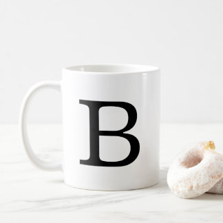 Lettre monogramme B Mug classique, 11 oz