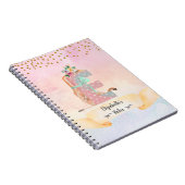 Lettre monogramme E Baby Giraffe Girl Journal quot (Côté Droit)