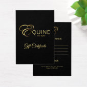 Lettre monogramme E Cheval en or (Bureau)