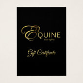 Lettre monogramme E Cheval en or (Devant)