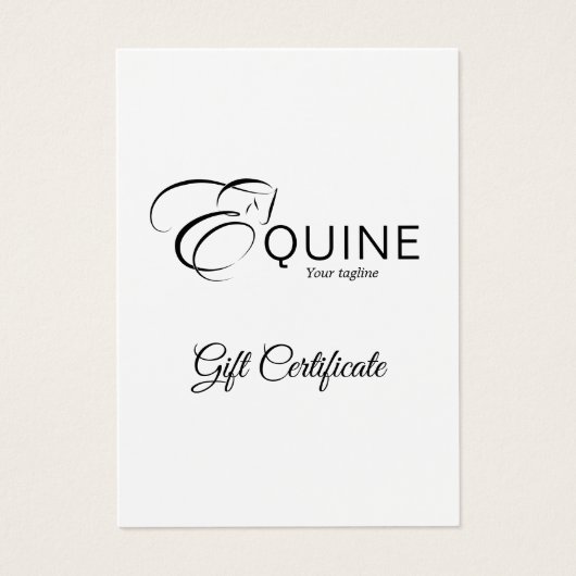 Lettre monogramme E Horse (Devant)