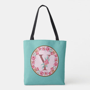 Lettre Monogramme Y avec Sac fourre-tout d'image d