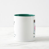 Lettre monogramme Y design et photo Christmas Mug (Centre)