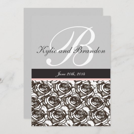 Lettre monographie B Invitation (Devant / Derrière)