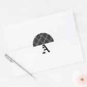 LETTRE MONOGRAPHIQUE A Stickers Snowflakes (Enveloppe)