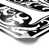 LETTRE MONOGRAPHIQUE ALLOCULE B PHOTO IMPRIMER (Coin)