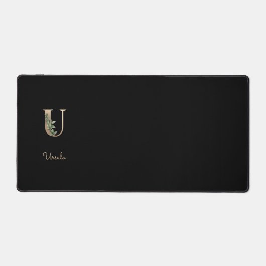 LETTRE MONOGRAPHIQUE BOtanique Élégante U (Recto)