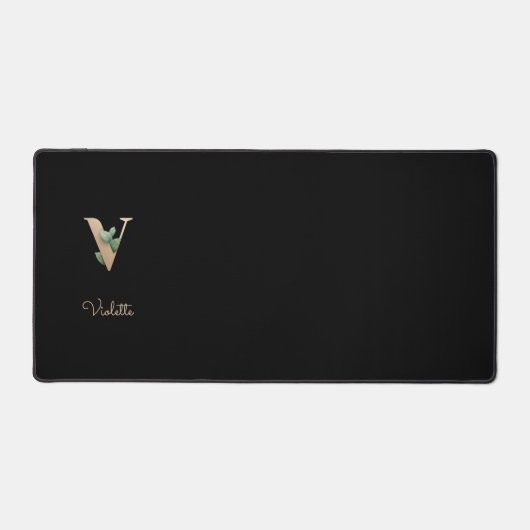 LETTRE MONOGRAPHIQUE BOtanique Élégante V (Recto)