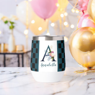 LETTRE MONOGRAPHIQUE Florale A fantaisie en carton