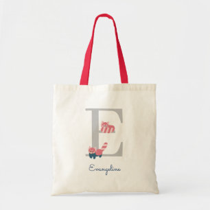 LETTRE MONOGRAPHIQUE Panda Rouge Sac fourre-tout "
