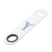 LETTRE Motif Fleur Y(bleu) (Devant angulaire)