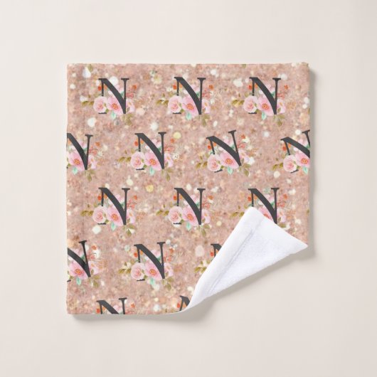 Lettre N (Gant de toilette)