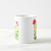Lettre N en Fleurs Café Mug (Centre)